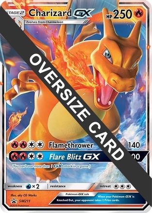 Charizard GX (SM Black Star Promo) SM211  - Holofoil Jumbo Cards
