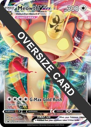 Meowth VMAX SWSH005  - Holofoil Jumbo Cards