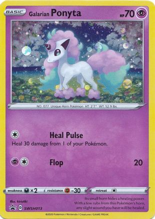 Galarian Ponyta SWSH013  - Holofoil SWSH Sword & Shield Promo Cards