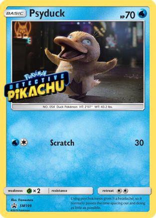 Psyduck (Detective Pikachu Stamped) SM199  - Holofoil SM Promos