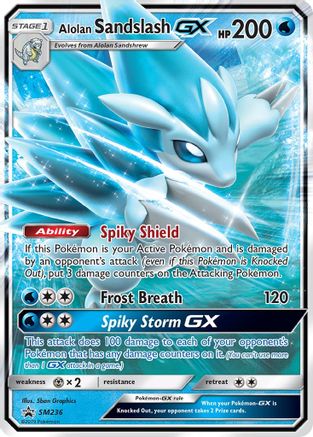Alolan Sandslash GX SM236  - Holofoil SM Promos