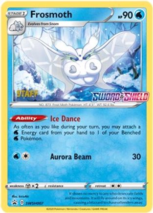 Frosmoth (Prerelease) [Staff] SWSH007  - Holofoil SWSH Sword & Shield Promo Cards