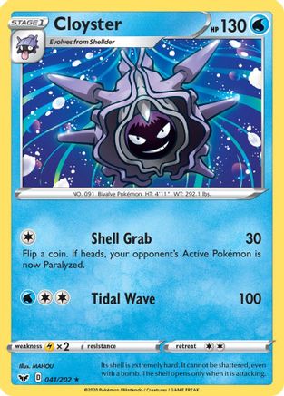 Cloyster 041/202 Sword & Shield Base Set