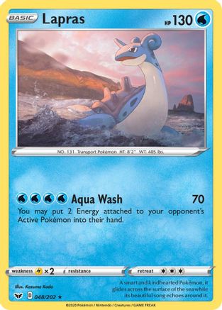 Lapras 048/202 Sword & Shield Base Set