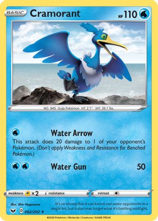 Cramorant 062/202 Sword & Shield Base Set