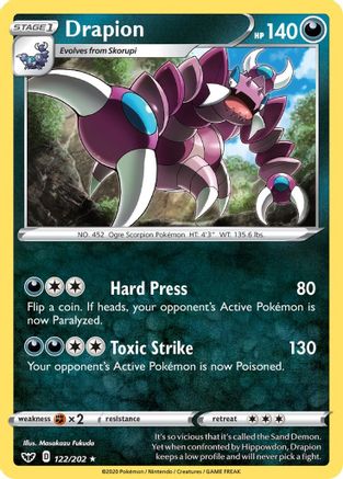 Drapion 122/202 Sword & Shield Base Set