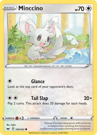 Minccino (145) (145) 145/202 Sword & Shield Base Set
