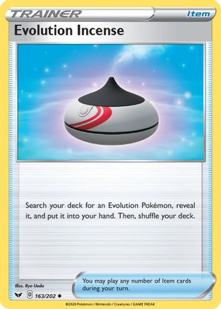 Evolution Incense 163/202 - Reverse Holofoil Sword & Shield Base Set