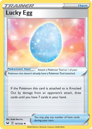 Lucky Egg 167/202 - Reverse Holofoil Sword & Shield Base Set