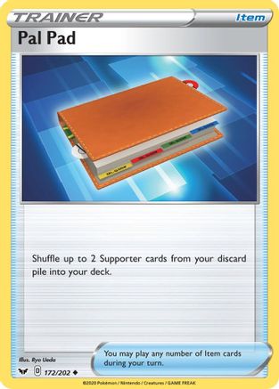 Pal Pad 172/202 - Reverse Holofoil Sword & Shield Base Set