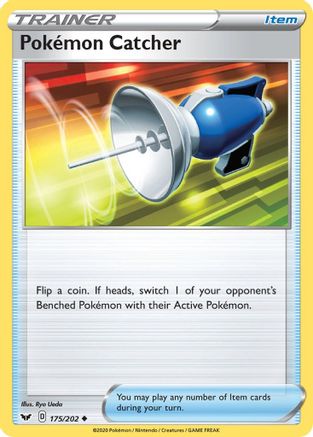 Pokemon Catcher 175/202 - Reverse Holofoil Sword & Shield Base Set