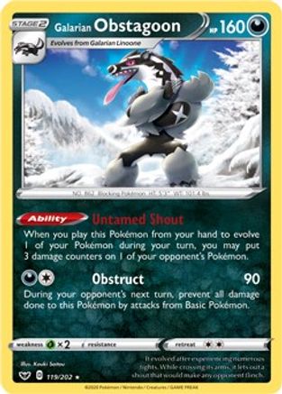 Galarian Obstagoon 119/202  Deck Exclusives