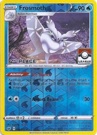 Frosmoth (League Challenge) [2nd Place] 064/202  - Reverse Holofoil League & Championship Cards