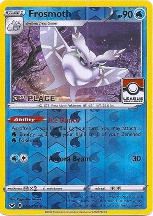 Frosmoth (League Challenge) [3rd Place] 064/202  - Reverse Holofoil League & Championship Cards