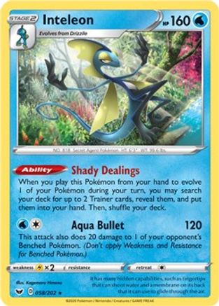 Inteleon 058/202  Deck Exclusives