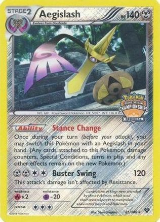 Aegislash (Regional Championships) 085/146  - Reverse Holofoil League & Championship Cards