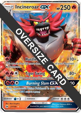 Incineroar GX 027/149  - Holofoil Jumbo Cards