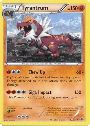 Tyrantrum (Cosmos Holo) 062/111  - Holofoil Miscellaneous Cards & Products