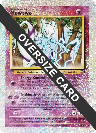 Mewtwo (Box Topper) 0S4/S4  - Reverse Holofoil Jumbo Cards