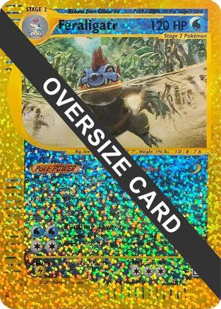 Feraligatr (Box Topper) 002/12  - Reverse Holofoil Jumbo Cards