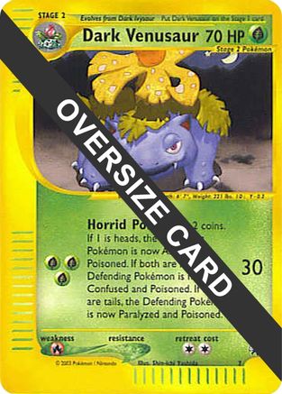 Dark Venusaur (Best of Game 7 Promo) 007  Jumbo Cards