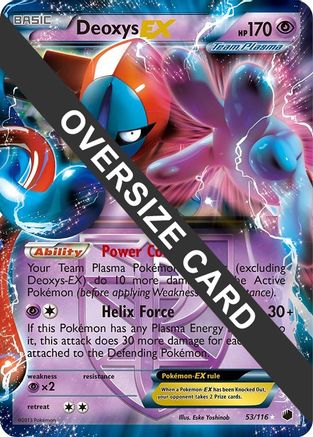 Deoxys EX (Plasma Freeze) 053/116  - Holofoil Jumbo Cards