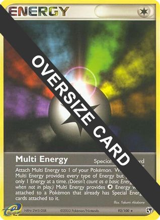 Multi Energy 093/100  - Holofoil Jumbo Cards