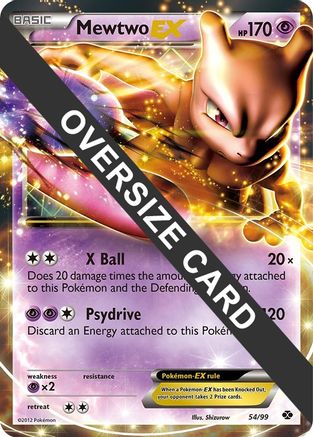Mewtwo EX 054/99  - Holofoil Jumbo Cards