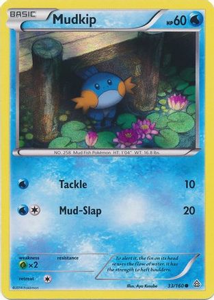 Mudkip (Sheen Holo) 033/160  - Holofoil Miscellaneous Cards & Products