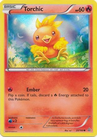 Torchic (Sheen Holo) 025/160  - Holofoil Miscellaneous Cards & Products