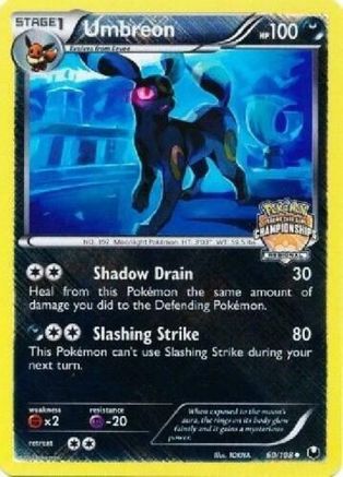 Umbreon (Regional Championships) 060/108  - Holofoil League & Championship Cards