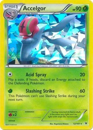 Accelgor (Cracked Ice Holo) 012/101  - Holofoil Deck Exclusives