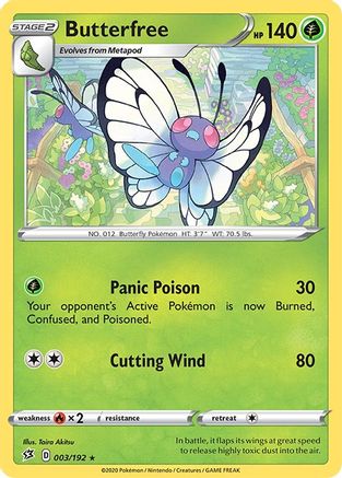 Butterfree 003/192 Rebel Clash