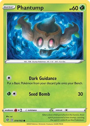 Phantump 014/192 - Reverse Holofoil Rebel Clash
