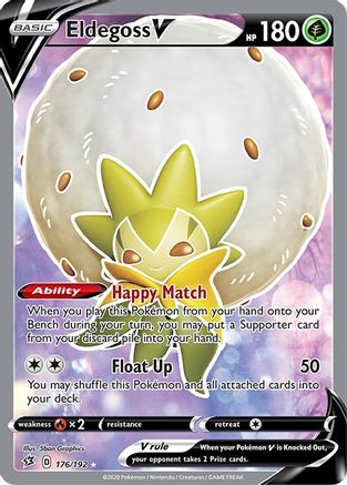 Eldegoss V (Full Art) 176/192 - Holofoil Rebel Clash