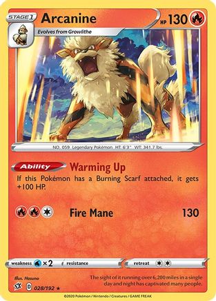 Arcanine 028/192 Rebel Clash