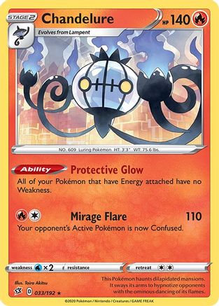 Chandelure 033/192 - Holofoil Rebel Clash