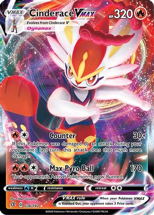Cinderace VMAX 036/192 - Holofoil Rebel Clash