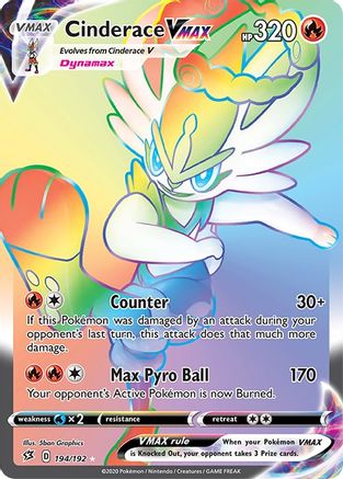 Cinderace VMAX (Secret) 194/192 - Holofoil Rebel Clash
