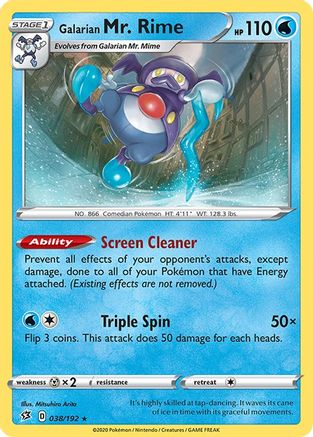 Galarian Mr. Rime 038/192 - Reverse Holofoil Rebel Clash