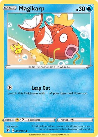 Magikarp 039/192 - Reverse Holofoil Rebel Clash