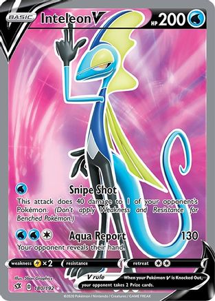 Inteleon V (Full Art) 180/192 - Holofoil Rebel Clash