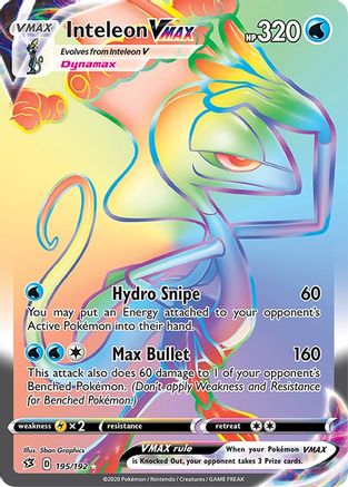 Inteleon VMAX (Secret) 195/192 - Holofoil Rebel Clash