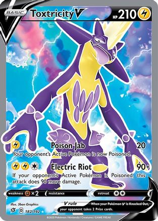 Toxtricity V (Full Art) 182/192 - Holofoil Rebel Clash