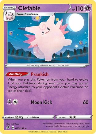 Clefable 075/192 - Holofoil Rebel Clash