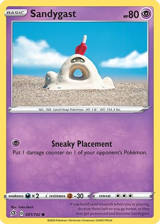 Sandygast 081/192 - Reverse Holofoil Rebel Clash
