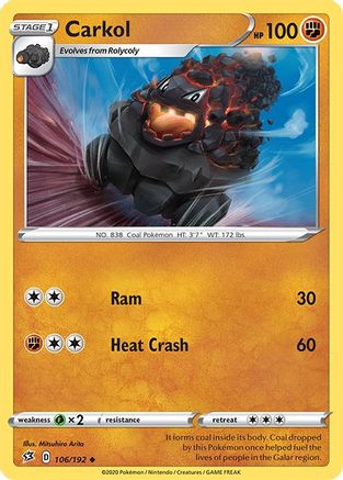 Carkol 106/192 - Reverse Holofoil Rebel Clash