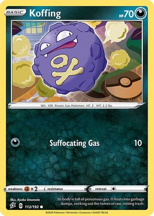 Koffing 112/192 - Reverse Holofoil Rebel Clash