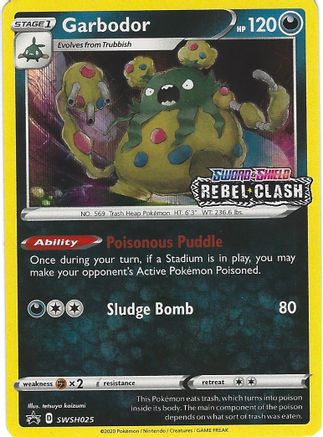 Garbodor (Prerelease) SWSH025  - Holofoil SWSH Sword & Shield Promo Cards