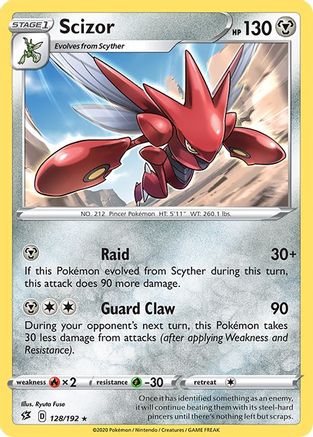 Scizor 128/192 - Reverse Holofoil Rebel Clash